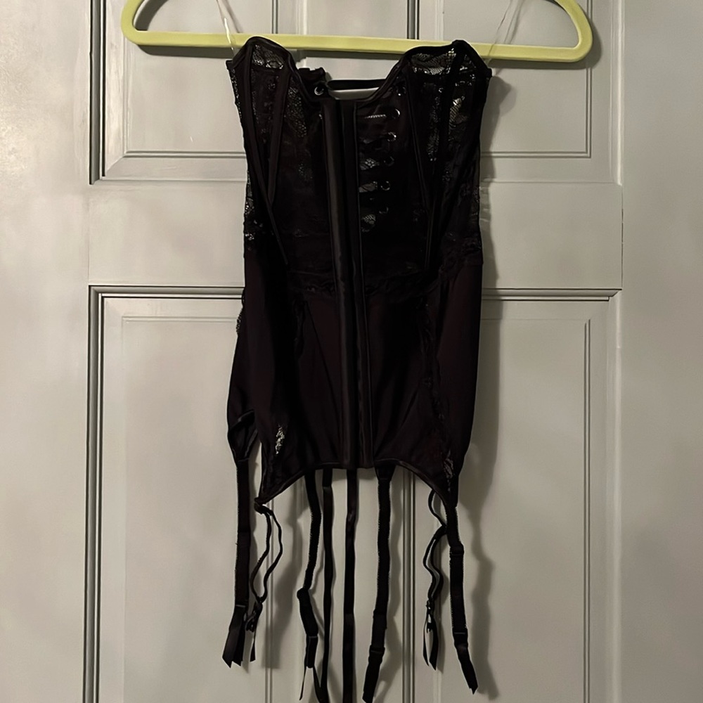 Worn once, sexy, black corset